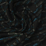 Blue Lines Pointelle Knit, Polyester — photo 1