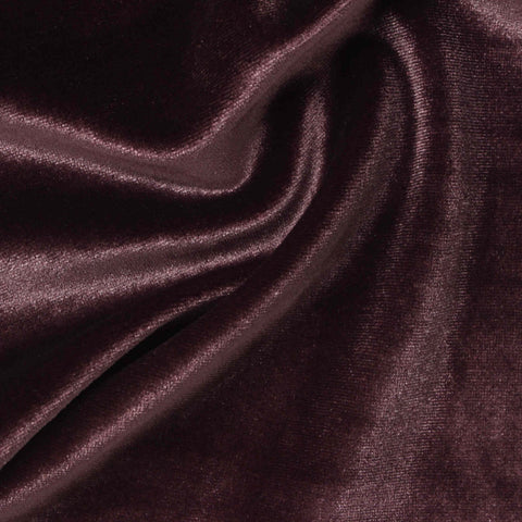 Polyester Stretch Velvet Fabric, 310 gsm, 165 cm — Brown