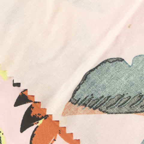 Printed 100% Cotton Poplin Fabric, 120 gsm, 150 cm — Pink