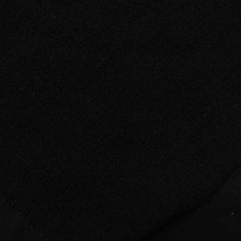 Polyester Stretch Interlock Knit Fabric, 295 gsm, 170 cm — Black