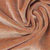 Polyester Stretch Velvet Fabric, 270 gsm, 160 cm — Brown — photo 1