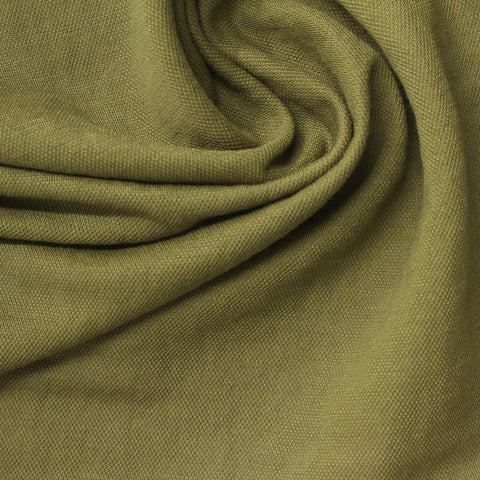 Viscose Nylon Piqué Knit Fabric, 180 gsm — Khaki