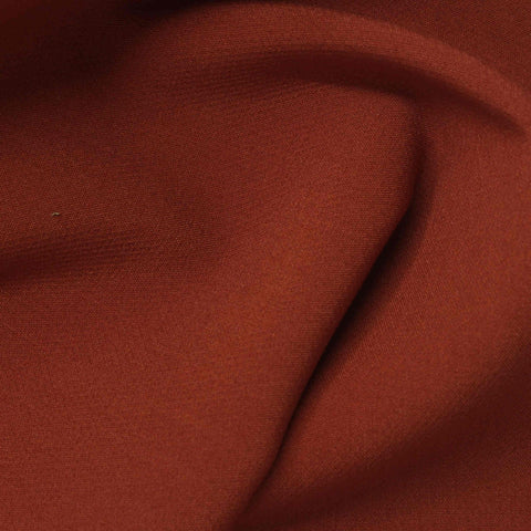 Polyester Viscose Stretch Woven Fabric, 290 gsm, 145 cm — Red