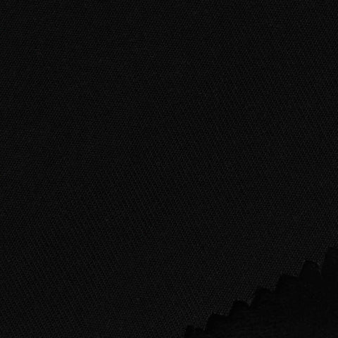 100% Polyester Faux Suede Fabric, 212 gsm, 145 cm — Black