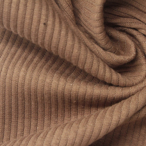 Warm Brown Rib Knit