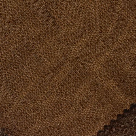 Brown Tone-on-Tone Interlock Knit, Polyester