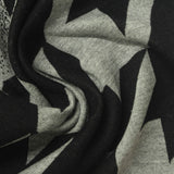 Black Houndstooth Jacquard, Poly-Viscose, 350 gsm, 155 cm — photo 1