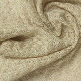 Cream Tone-on-Tone Waffle Knit, Poly-Viscose — photo 1