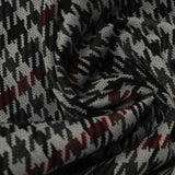 Black Houndstooth Interlock Knit, Polyester, 320 gsm, 170 cm — photo 1