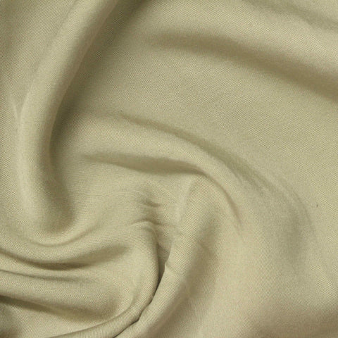 100% Viscose Twill Fabric, 240 gsm, 155 cm — Khaki