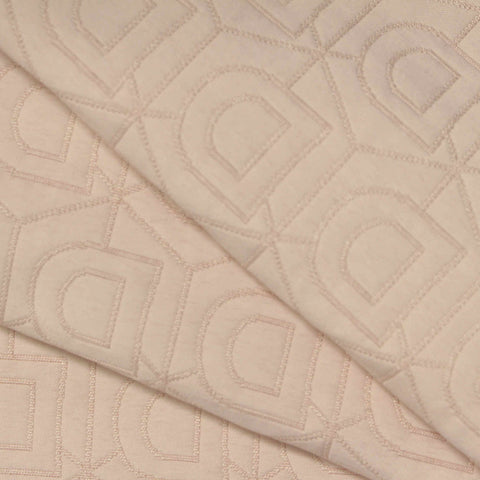 Beige Tone-on-Tone Jacquard, Polyester, 250 gsm