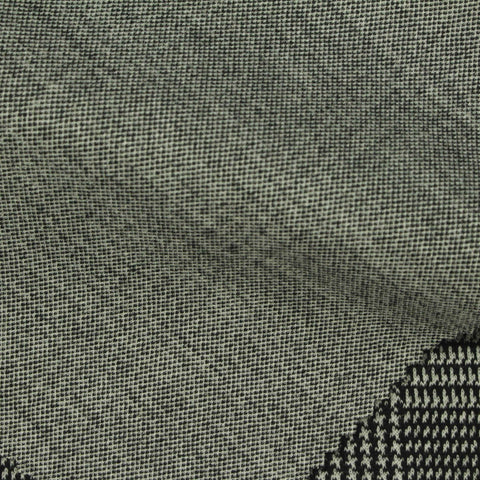 Black Houndstooth Jacquard, Poly-Viscose, 300 gsm, 165 cm