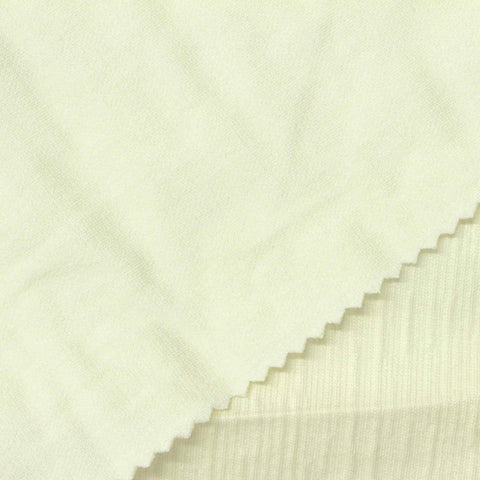 Jacquard Polyester Viscose Stretch Interlock Knit Fabric, 320 gsm, 160 cm — Beige