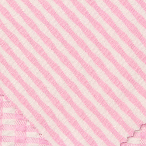 Pink Check Jacquard, Poly-Nylon
