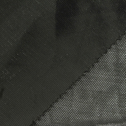 Polyester Metallic Interlock Knit Fabric, 90 gsm, 150 cm — Grey