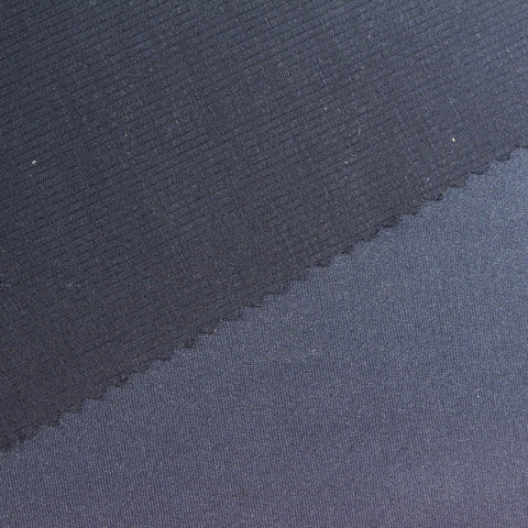 Polyester Modal Stretch Scuba Knit Fabric, 380 gsm, 160 cm — Navy