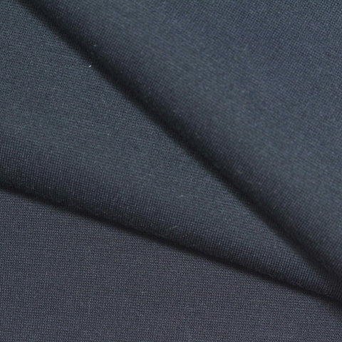 Viscose Nylon Stretch Ponte Knit Fabric, 370 gsm, 162 cm — Navy