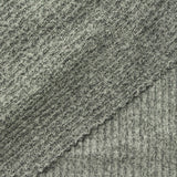 Grey Heather Rib Knit, Viscose-Poly, 200 gsm — photo 1