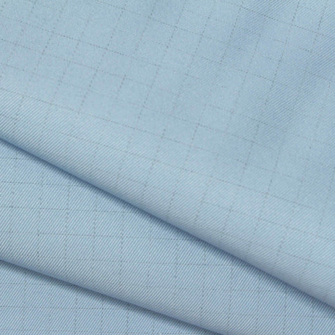 Light Blue Grid Jacquard, Polyester