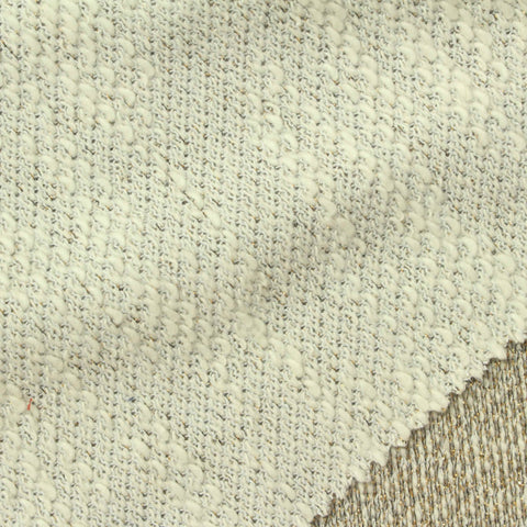Light Beige Marl French Terry, Poly-Cotton, 220 gsm