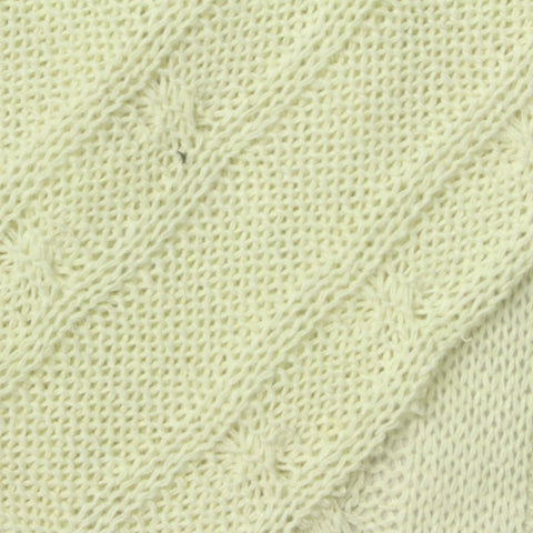 Jacquard Polyester Viscose Pointelle Knit Fabric, 290 gsm, 140 cm — Yellow