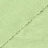 Slub Cotton Stretch Rib Knit Fabric, 258 gsm, 190 cm — Green — photo 1