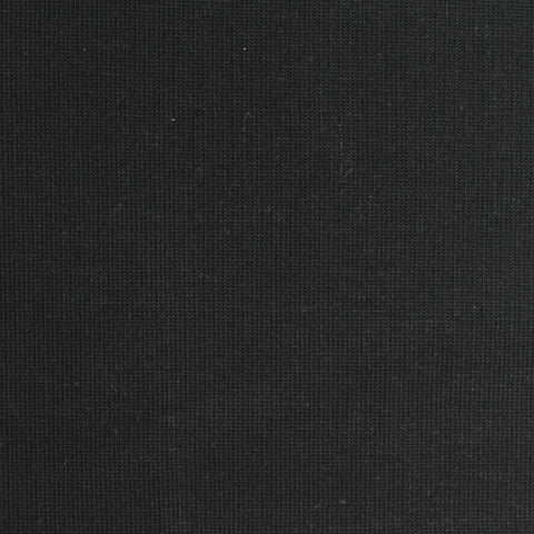 Cotton Polyester Scuba Knit Fabric, 300 gsm, 185 cm — Black