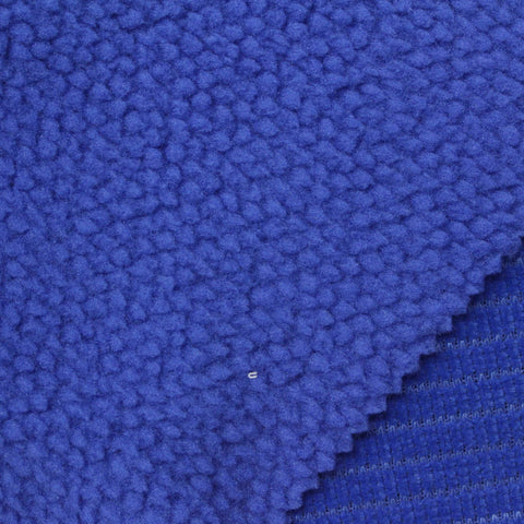 Royal Blue Textured Fleece, Polyester