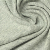 100% Cotton Rib Knit Fabric, 180 gsm, 170 cm — Grey — photo 1