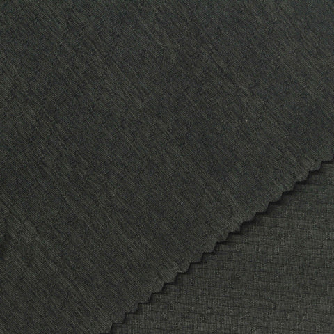Dark Grey Geometric Jersey Knit, Polyester, 200 gsm