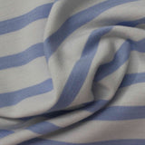 Blue Diagonal-Stripe Knit, Nylon-Viscose — photo 1