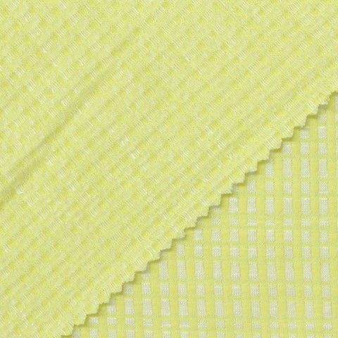 Jacquard Viscose Polyester Stretch Jersey Knit Fabric, 200 gsm, 160 cm — Yellow