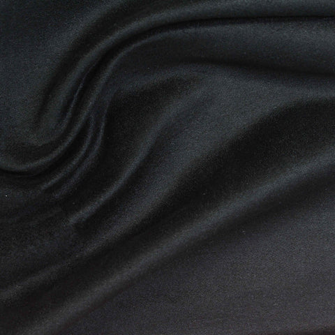 100% Polyester Woven Fabric, 214 gsm, 144 cm — Black
