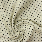 Black Dots Jersey Knit, Cotton, 140 gsm — photo 1