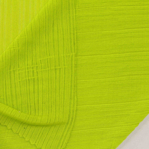 Polyester Stretch Rib Knit Fabric, 145 gsm, 170 cm — Yellow