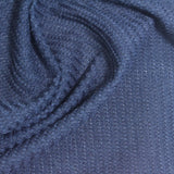 Blue Marl Rib Knit, Polyester, 220 gsm — photo 1