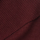 Viscose Polyester Blend Waffle Knit Fabric, 320 gsm, 150 cm — Red — photo 1