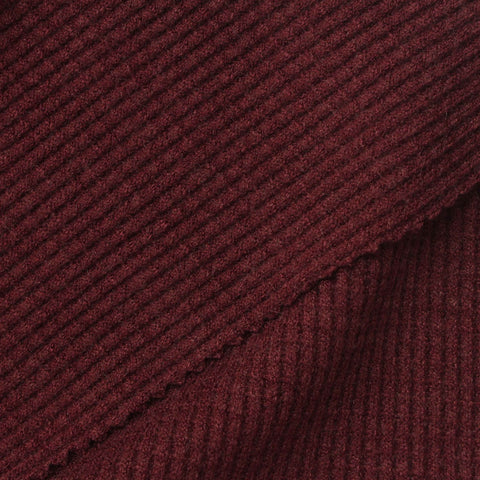 Viscose Polyester Blend Waffle Knit Fabric, 320 gsm, 150 cm — Red