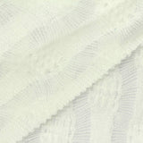 Jacquard 100% Polyester Chunky Knit Fabric, 226 gsm, 172 cm — White — photo 1