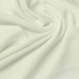 Polyester Stretch Rib Knit Fabric, 215 gsm, 160 cm — Beige — photo 1