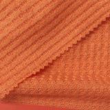 Polyester Stretch Waffle Knit Fabric, 178 gsm, 186 cm — Orange — photo 1