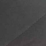 Cotton Polyester Stretch Rib Knit Fabric, 345 gsm, 125 cm — Black — photo 1