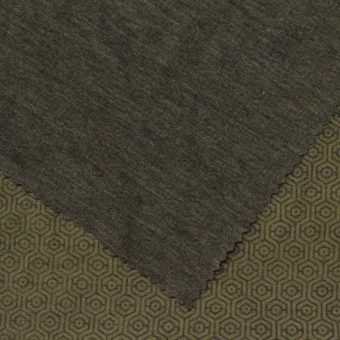 Printed Polyester Tencel Lyocell Stretch Jersey Knit Fabric, 196 gsm — Green
