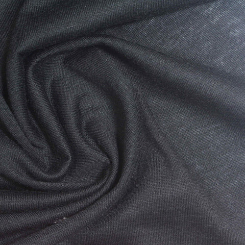 Dark Grey Marl Jersey Knit, Poly-Cotton, 130 gsm, 170 cm