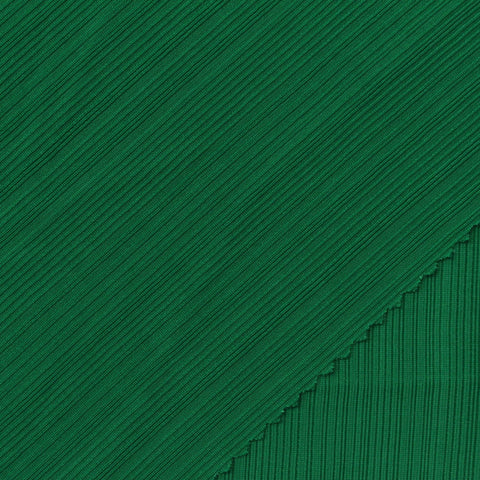 Polyester Stretch Rib Knit Fabric, 240 gsm, 160 cm — Green, ref EF-262317