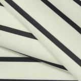 Black Horizontal-Stripe Scuba Knit, Polyester, 320 gsm — photo 1
