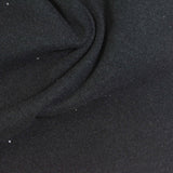 Polyester Stretch Velvet Fabric, 270 gsm, 170 cm — Black — photo 1