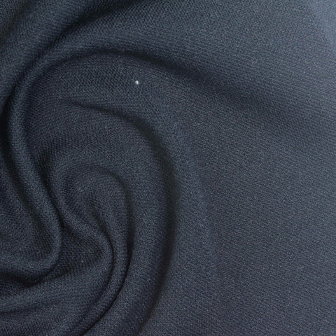 100% Polyester Scuba Knit Fabric, 260 gsm, 188 cm — Navy