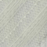 White Textured-Stripe Lace, Nylon — photo 1