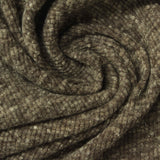 Brown Marl Rib Knit, Polyester, 210 gsm — photo 1